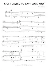 download the accordion score I Just Called To Say I Love You in PDF format