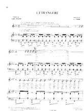 download the accordion score L'étrangère in PDF format