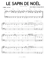 download the accordion score Le sapin de Noël in PDF format