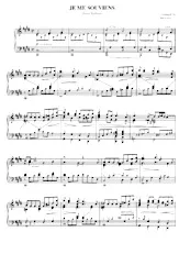 download the accordion score Je me souviens in PDF format