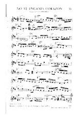 scarica la spartito per fisarmonica No Te Enganes Corazon in formato PDF