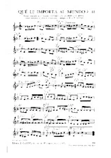 descargar la partitura para acordeón Que le importa al mundo en formato PDF