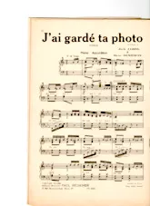 télécharger la partition d'accordéon J'ai gardé ta photo (Tango) au format PDF