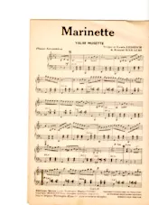 télécharger la partition d'accordéon Marinette (Valse Musette) au format PDF