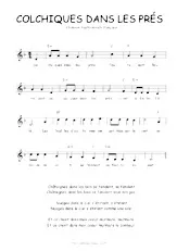 descargar la partitura para acordeón Colchiques dans les prés en formato PDF