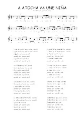 télécharger la partition d'accordéon A Atocha va una niña au format PDF