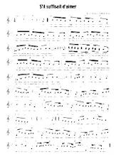 descargar la partitura para acordeón S'il suffisait d'aimer (Chant : Céline Dion) en formato PDF