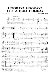 télécharger la partition d'accordéon Hooray Hooray It's a Holi Holiday au format PDF