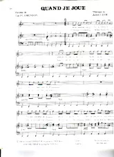 descargar la partitura para acordeón Quand je joue en formato PDF