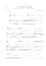 download the accordion score Ce p'tit air là (Du Film : La bonne planque) (Boléro) in PDF format