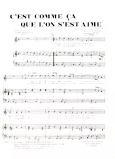 télécharger la partition d'accordéon C'est comme ça que l'on s'est aimé (Arrangement : Jean-Claude Petit) au format PDF