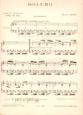 scarica la spartito per fisarmonica Boléro de Ravel (Arrangement : Harold de Bozi) in formato PDF