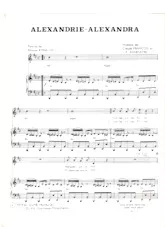 descargar la partitura para acordeón Alexandrie Alexandra en formato PDF