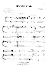 télécharger la partition d'accordéon Summer Wind (Chant : Frank Sinatra) au format PDF