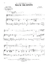 scarica la spartito per fisarmonica Mack The Knife (From : The threepenny Opera)  in formato PDF