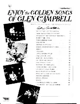 télécharger la partition d'accordéon Recueil : Enjoy the Golden Songs of Glen Campbell (25 Titres) au format PDF