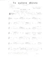 descargar la partitura para acordeón Te quiero dijiste (M'hai detto Te quiero) en formato PDF