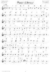 descargar la partitura para acordeón Plaisir d'amour (Boston) en formato PDF