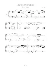 descargar la partitura para acordeón Une histoire d'amour (Love Story) en formato PDF