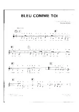 download the accordion score Bleu comme toi in PDF format