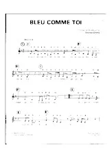 descargar la partitura para acordeón Bleu comme toi en formato PDF