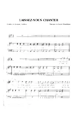 télécharger la partition d'accordéon Laissez nous chanter (Chant : Gold) au format PDF