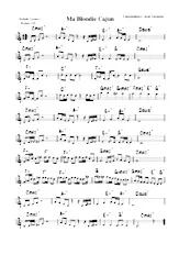 télécharger la partition d'accordéon Ma Blondie Cajun (Ballade Country) au format PDF