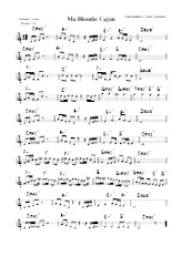 download the accordion score Ma Blondie Cajun (Ballade Country) in PDF format