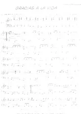 descargar la partitura para acordeón Gracias A la Vida en formato PDF