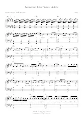 télécharger la partition d'accordéon Someone Like You (Chant : Adele) (Relevé) au format PDF