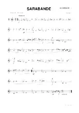 download the accordion score Sarabande (Orchestration Complète pour 4 accordéons + Clavier + Basse) in PDF format
