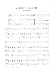 scarica la spartito per fisarmonica Mélodie Mélodie in formato PDF