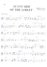 descargar la partitura para acordeón Sunny side of the street en formato PDF