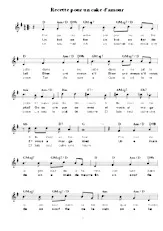 descargar la partitura para acordeón Recette du cake d'amour en formato PDF