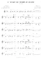 descargar la partitura para acordeón C'était le temps d'avant (Fox Trot) en formato PDF