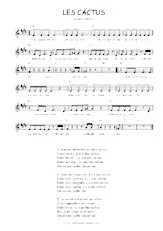 download the accordion score Les cactus in PDF format