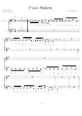 download the accordion score J' suis bidon in PDF format