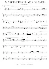 descargar la partitura para acordeón Marcia eres el mas grande (Transcription : Serge Loustaunau) (Paso Doble) en formato PDF