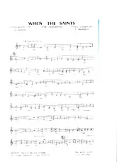 télécharger la partition d'accordéon When the saints (Fox Charleston) au format PDF