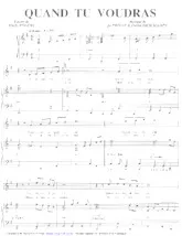 download the accordion score Quand tu voudras in PDF format