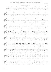 scarica la spartito per fisarmonica La vie se chante La vie se pleure (Relevé) in formato PDF