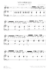 scarica la spartito per fisarmonica Vivo per lei (Arrangement : Jakob Seibert) in formato PDF