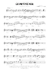 download the accordion score Le petite fox (Swing) in PDF format