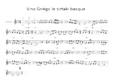 scarica la spartito per fisarmonica Vino griégo (Le sirtaki Basque) in formato PDF