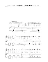 télécharger la partition d'accordéon Les trois cloches (Interprète : Edith Piaf) au format PDF