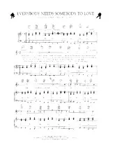 descargar la partitura para acordeón Everybody needs somebody to love en formato PDF