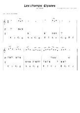 scarica la spartito per fisarmonica Aux Champs Elysées (Chant : Joe Dassin) (Arrangement : Jean-Marc Siche) (Diatonique) in formato PDF