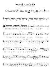 télécharger la partition d'accordéon Money Money Money (Chant : Abba) (Relevé) au format PDF