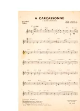 scarica la spartito per fisarmonica A Carcassonne (Valse Chantée) in formato PDF