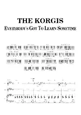 descargar la partitura para acordeón Everybody's got to learn sometimes en formato PDF